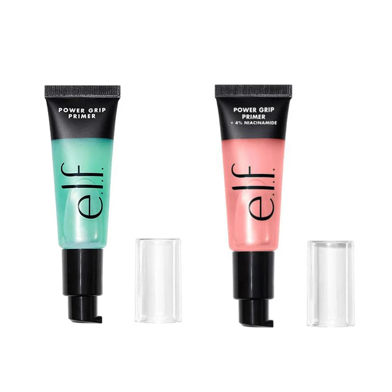 Elf Green Primer Silky Liquid Primer with A Weightless Feel Grips Makeup for Long-lasting Wear Foundation Suits All Skin Types