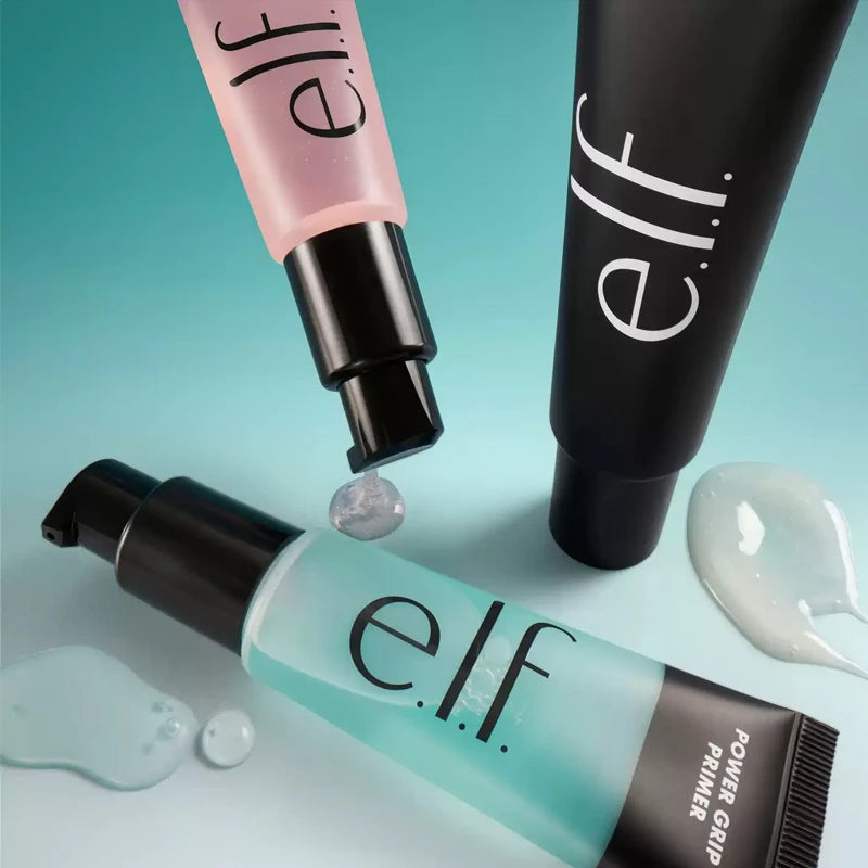 Elf Green Primer Silky Liquid Primer with A Weightless Feel Grips Makeup for Long-lasting Wear Foundation Suits All Skin Types
