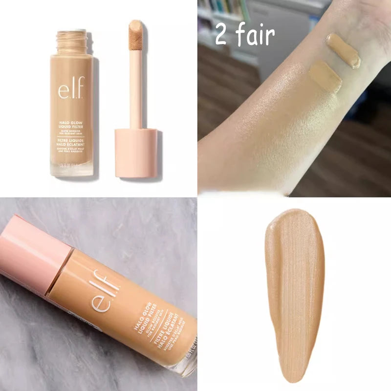 Elf Green Primer Silky Liquid Primer with A Weightless Feel Grips Makeup for Long-lasting Wear Foundation Suits All Skin Types