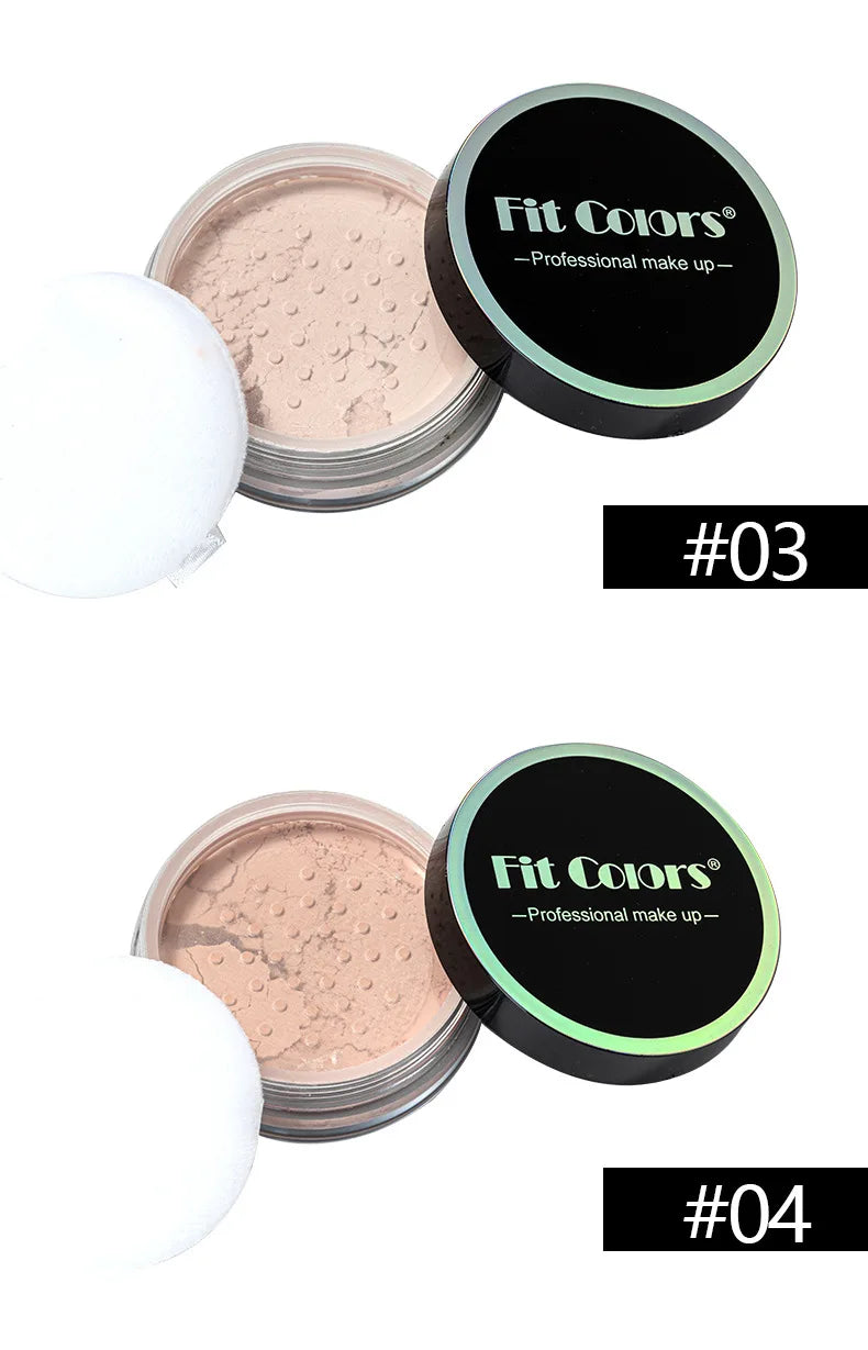 Waterproof Loose Powder Makeup Setting Powder Oil Absorbing Long Wear Finishing Powder for Flawless Smooth Skin