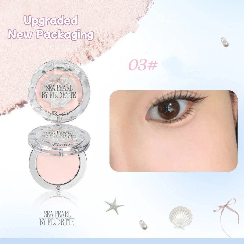 FLORTTE BUNNY Monochrome highlighting powder Naturally Brightening Facial Blush Cream High Gloss Face Blusher Makeup Cosmetics