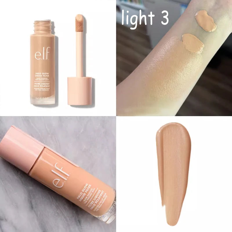 Elf Green Primer Silky Liquid Primer with A Weightless Feel Grips Makeup for Long-lasting Wear Foundation Suits All Skin Types
