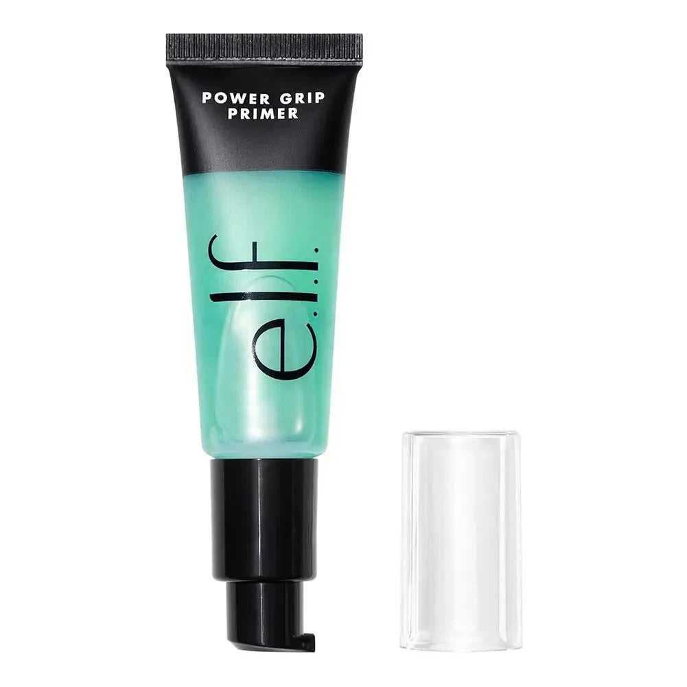 Elf Green Primer Silky Liquid Primer with A Weightless Feel Grips Makeup for Long-lasting Wear Foundation Suits All Skin Types