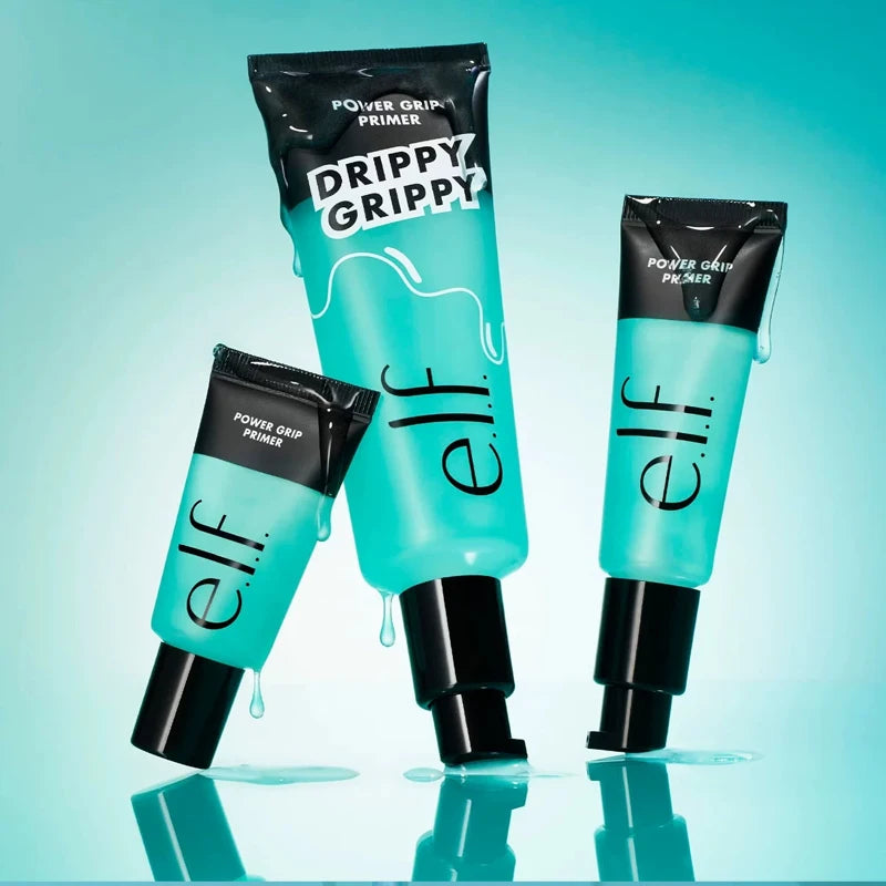 Elf Green Primer Silky Liquid Primer with A Weightless Feel Grips Makeup for Long-lasting Wear Foundation Suits All Skin Types