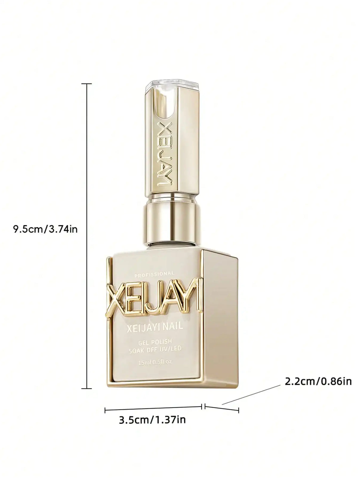XEIJAYI 1Pc 15ML 13Colors to Choose From Pure Nail Polish Gel Nail Add Semi-Permanent Soak Off UV LED Construction Gel Varnish